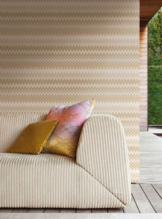 Zigzag Multicolore Beige & Cream